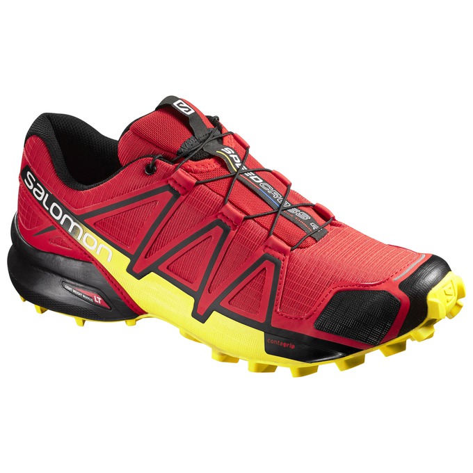 Zapatillas Trail Running Salomon Hombre Rojas / Amarillo - Salomon Argentina SPEEDCROSS 4 ,645793-JM